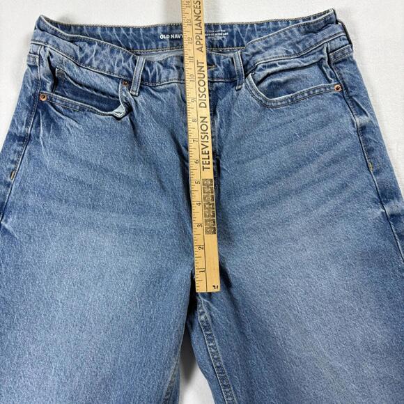 Old Navy Jeans Womens Size 10 Blue Extra High Rise Wide Leg Y2K Vintage Denim!! - Picture 6 of 7